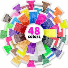 48 Colors Fuse Beads Refill Kit, 500pcs/Bag, 5mm Perler Beads Set For Fusing Bead Arts, 3D Pixel Jewelry Making Crafts DIY, Suitable For Beginner Handicraft Gifts, Animal Shape Pegboard For Art And Craft Projects - Beans - View 10