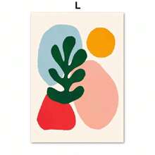 1 pieza/Set de 3 Póster de Matisse Hojas de coral Flores Planta abstracta Pintura en lienzo Arte de pared nórdico Impresiones Imagen para decoración del hogar Sin marco Marco literario Vintage