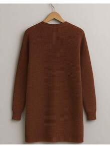Cardigan de Trico Quimono Feminino Casaco Trico Alongado Quentinho