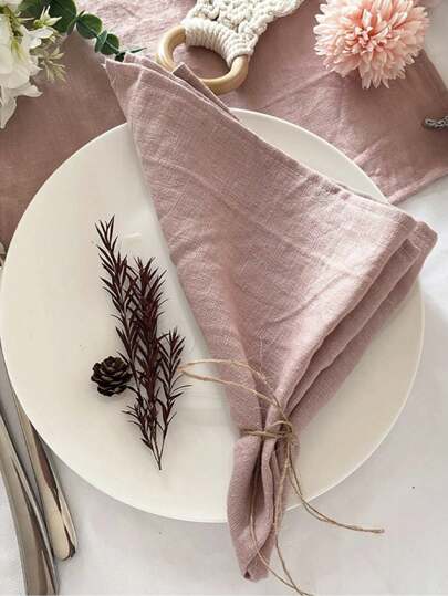 Nordic Modern Simple Wedding Party Daily Decoration Crinkle Cloth Napkin, Dining Decoration Bib Cloth, Cup Wipe Cloth, Napkin