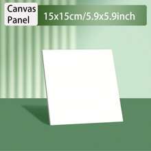 8pcs Small Painting Canvas Panels(5.11X7.08,5.9X5.9,5.9X7.8,7.08X9.44INCH), Square Canvas Boards For Painting, White Blank Flat Canvas Boards For Acrylic, Oil Paints,Back To School,School Supplies