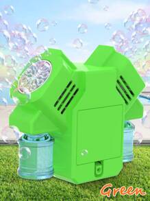 Colorful Bubble Maker Toy For Kids, Outdoor Summer Bubble Blower With Dual Bubble-Producing Heads, Automatic & Full Of Bubbles (Battery & Bubble Fluid Not Included)
