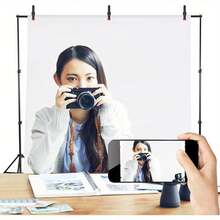 Backdrop Support Kit 2 * 2m Adjustable Background Photography Kit With White Background Cloth Photo Background Stand System With Carrying Bag And 3 Clamps For Photography Videos Party Wedding - Black - View 2