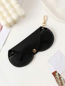 1Pc Fashion Bag, Reading Glasses Storage Case, PU Leather Anti Pressure Protective Cover Carry Bag Eyeglass Clip Glasses Accessories Back To School School Bag Travel Essentials Travel Organizer For Beach Summer Vacation Travel Accessories Vacation Holiday - Multicolor - View 3