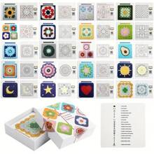 Le jeu de cartes Granny Square - Jeu de cartes de motifs au crochet 50 designs à mélanger et assortir pour des blocs au crochet, des vêtements au crochet et des accessoires fantastiques pour adultes débutants