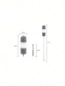 Extendable Microfiber Duster With Flexible Head - Washable Reusable Manual Cleaner For High Ceilings, Furniture & Cars