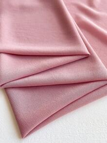 1pc Minimalist Solid Color Lightweight Breathable 110cm Chiffon Square Scarf, Women Fashion Versatile Bandana, Thin Summer Sun Protection Neck Scarf - Light Pink - View 4