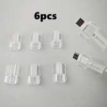 2/6/12pcs Phone Cable Storage Bag, ABS Resin Protective Sleeve For IPhone And Android Phones To Prevent Breakage And Disconnection - Perfect For Home And Travel Use!