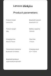 Lenovo X4 骨传导耳机 - 开放式设计，防过敏硅胶，跑步时佩戴更佳 - 黑色 - 查看 6