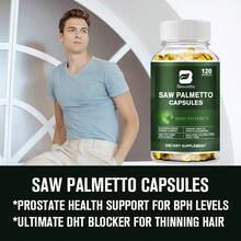 B BEWORTHS 1 BOTTLE Saw Palmetto Extract 500mg | 120 Capsules | Prostate Supplement - 120pcs - 查看 7