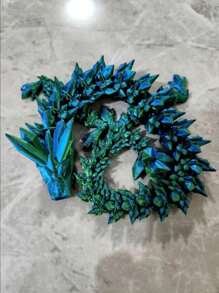 Décoration de Noël, Jouet dragon multicolore articulé, corps entier, flexible, imprimé en 3D. Ornement de salon, cadeau de surprise décompression