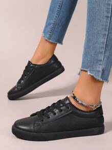 Women Casual Sporty Sneakers New Style Canvas Shoes Versatile White Shoes (Note: Shoes Run Small, Toe Area Is Wide, For Feet Please Order One Size Up)