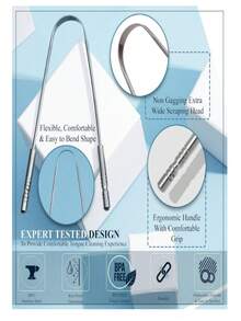 MasterMedi Tongue Cleaner With Box Is An Easy-To-Use Adult Tongue Cleaner For Oral Care And Hygiene (Single Package) - Multicolor - View 3