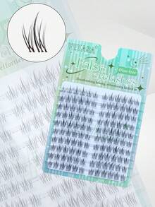 120pcs Lash Clusters DIY Eyelash Extensions Cluster Lashes Wispy Individual False Eyelashes C D Curling 8-12mm Thick Fluffy Eyelash Clusters - C - View 3