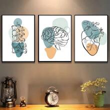 1 pièce Affiche murale de peinture d'art d'anatomie médicale abstraite, décoration de maison, salon, chambre à coucher, bar, cadeau optionnel avec cadre - Multicolore - Voir 4