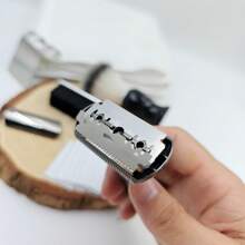Men's Adjustable Safety Razor Kit - With 10pcs Stainless Steel Single-Edge Blades, Shaving Brush & Razor Cleaning Brush, 2pcs Safety Blade Caps & Shaver Holder - Perfect Gift For Father Day & Boyfriend - 7 In 1 Shaving Grooming Set