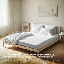Ecommerc3 Drap-housse pour matelas de 80 à 200 cm, réglable, élastique, résistant – Drap-housse doux, respirant, avec ajustement parfait – Compatible avec matelas jusqu'à 30 cm de hauteur - Blanc - Voir 7