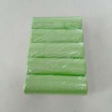 100pcs Trash Bags, Starch-Based, 2.6 Gallon (9.99L) (17.7" X 19.7") - Leak-Proof, High Quality Disposable Waste Bags, Suitable For Household