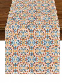 1 pièce Chemin de table abstrait géométrique arabe, floral moderne. Convient pour la cuisine, les mariages, les fêtes, la décoration extérieure pour la table de la cuisine, de la maison, du salon, des restaurants