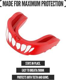 Mouthguards - Blanco & Rojo - View 3