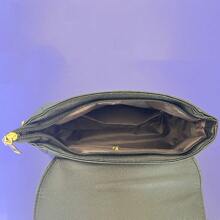 Nova Bolsa Transversal Pequena de Couro PU com Estampa de Folhas, Casual, Versátil, Bolsa de Mãe, Moda Feminina