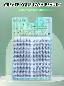 120pcs Lash Clusters DIY Eyelash Extensions Cluster Lashes Wispy Individual False Eyelashes C D Curling 8-12mm Thick Fluffy Eyelash Clusters - C - View 5