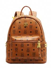 2025 New Bear Design Backpack, Fashion Versatile Commuter Bag, Large Capacity Bookbag For College Students