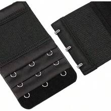 6 Pieces Women's Soft Comfortable Elastic Bra Extenders Bra Extension Strap 3 Hook 3 Row Lady's Bra Extender Bra Band Halloween Christmas New Year - Multicolor - View 3