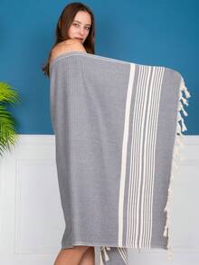 Turkish Beach Towel, Wicker Peshtemal, Peshtemal Beach Towel, Dokubba Peshtemal, Compact, Lightweight, Traditional Turkish Towel 90x180 Cm