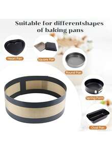 2 件/4 件不粘硅胶烘焙垫 - 可重复使用的耐热垫，圆形硅胶烤盘，防止蛋糕粘在底部和侧面，适用于饼干、马卡龙、面包、糕点 - 易于操作和清洁，烘烤均匀，设计精美 - 彩色 - 查看 8