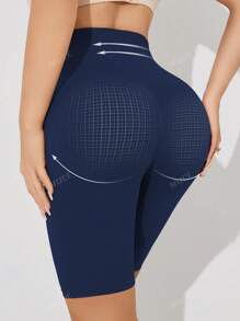Leggings sin costuras con control de barriga y cintura ancha, de alta elasticidad para mujeres