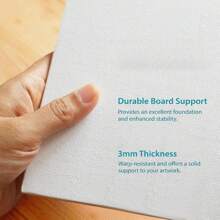 6 pezzi, Pannelli di tela bianca - 4x6 pollici, 4x4 pollici, tavolette di qualità artistica per dipingere con acrilico, gouache, tempera - Forniture artistiche per adulti, professionisti - Ideali per Ringraziamento, Natale, San Valentino, Ritorno a Scuola, Forniture scolastiche