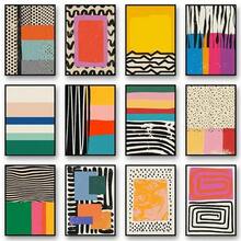 Tranh in Canvas trừu tượng sống động của Mark Rothko tái hiện nghệ thuật treo tường đầy màu sắc cho phòng khách, phòng học, trang trí nhà, khung tùy chọn - Nhiều màu - Xem 1