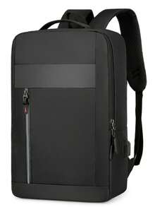 [Large Capacity] Business Laptop Backpack Lightweight Travel Rucksack For Men, New Casual Backpack With Large Capacity, 16 Inches - Black - View 2
