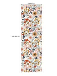 Daisy Flower Wall Mural Self Adhesive Removable Wallpaper Wildflower White/Orange/Yellow Floral With Butterflies Room Peel And Stick Wallpaper Wall Paper Wall Stickers Room Decor Wall Decor Wall Sticker