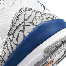 Nike JORDAN 3 RETRO (PS) 青少年高帮篮球鞋 - 白藍色 - 查看 4