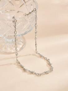 1st asymmetrische doorn- en doornige wijnrankvormige metalen herenmode hanger ketting