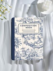 Rural Life Illustration Notebook Style Pattern Tablet Protective Case,Compatible With IPad 9.7/10.2/10.5/10.9/12.9/Pro 11, 10th Gen,Compatible With Samsung Galaxy Tab S6 Lite 10.4 Inch,Compatible With Kindle Paperwhite 12th Gen 2024,Kindle (11th Generation) 2022 Release,Soft Anti-Fall Protection,Smart Stand/Automatic Wake Up/Sleep