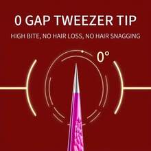 1pc Custom High Precision Stainless Steel Eyelash Extension Tweezers - Low Allergy, Straight Eyelash & Eyebrow Makeup Tool, Unique Iridescent & Textured Handle, Beauty Accessory | Textured Grip Design | Stainless Steel Tweezers, Eyelash Extension Supplies - Multicolor - View 3