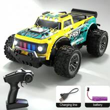 Children, 2.4G, Remote Off-Road Vehicle, High-Speed, Climbing Car, Rechargeable, Boys, RC, Drifting Toy Car, Birthday Gift
