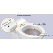 White Elongated Toilet Seat