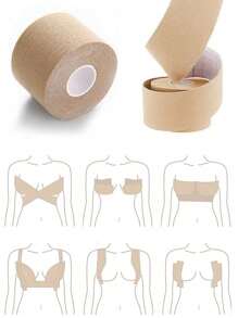 1 pièce Bande invisible de rassemblement et de traction de la poitrine, patch de traction des muscles, accessoires de gym, bandages, ruban de sport