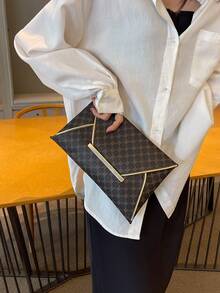 2024 Summer Fashion Large Capacity Leopard Print Wristlet Clutch Purse For Women