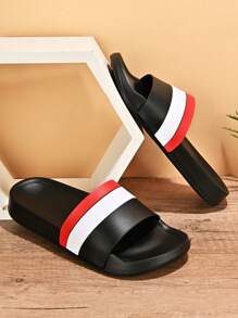 Ciabatte moda classiche da uomo, sandali da passeggio per esterni, slides casual da spiaggia, sandali leggeri con cinturino, ciabatte da bagno di grandi dimensioni