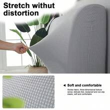 1pc Solid Color Plaid Corduroy Headboard Cover,Kitchen Decor,Household Items - Multicolor - View 6