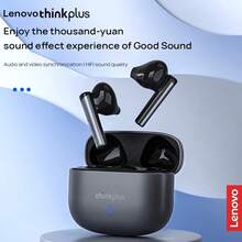 Lenovo 無線藍牙耳機EN50 HIFI立體聲 還原聲音質感 雙麥克風高清通話 佩戴舒適 長久續航 智慧相容 灰色 - 灰色 - 查看 2