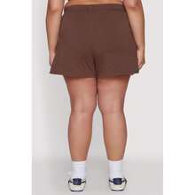 Plus Size Smocked Dolphin Shorts - Multicolor - View 5