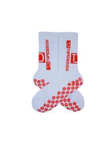 1双户外字母印花防滑足球运动袜，秋季 - 彩色 - 查看 26