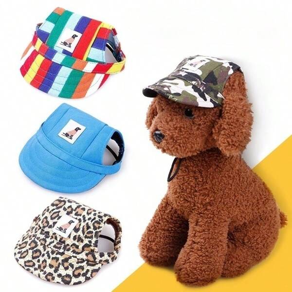 Berretto da baseball con visiera per animali domestici, decorazione per coprire la testa, cappello a forma di papera, cappello da sole per gatti, protezione solare estiva, stile coreano, berretto da baseball carino per cani