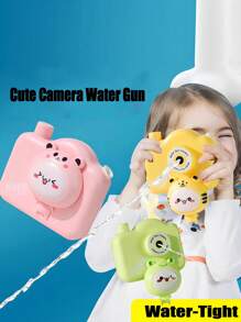 1PC Mini Children's Camera Water Gun Toy, Parent-Child Interactive Family Outdoor Games, Children's Prank Fun Game Toys, Suitable For Boys And Girls Water Outdoor Water Battle Toys, Preparing Fun Summer Water Play Gifts For Children